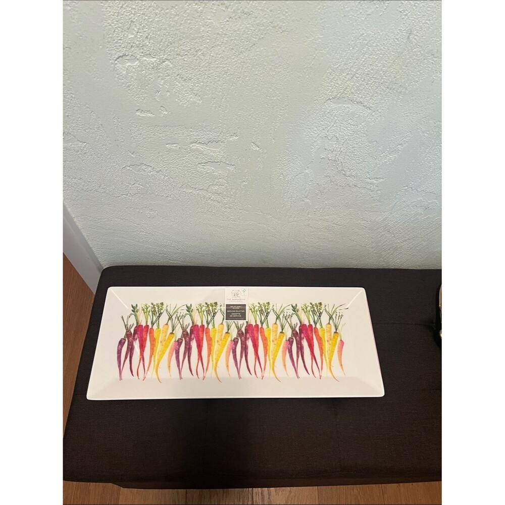 #2139**By Rachel Ashwell: The Farmhouse Colorful Carrot Serving Platter